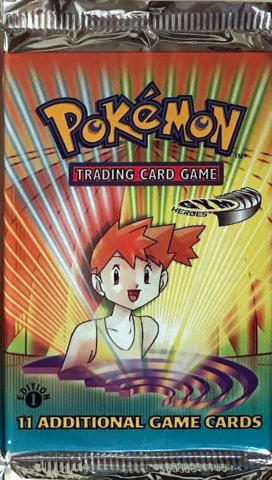 Pokemon store Gym Heroes Booster Pack Unlimited Edition Misty Art